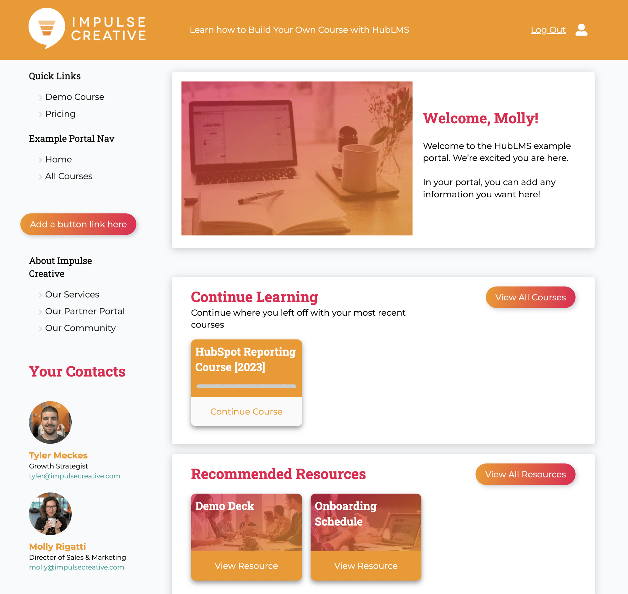 HubLMS Student Portal